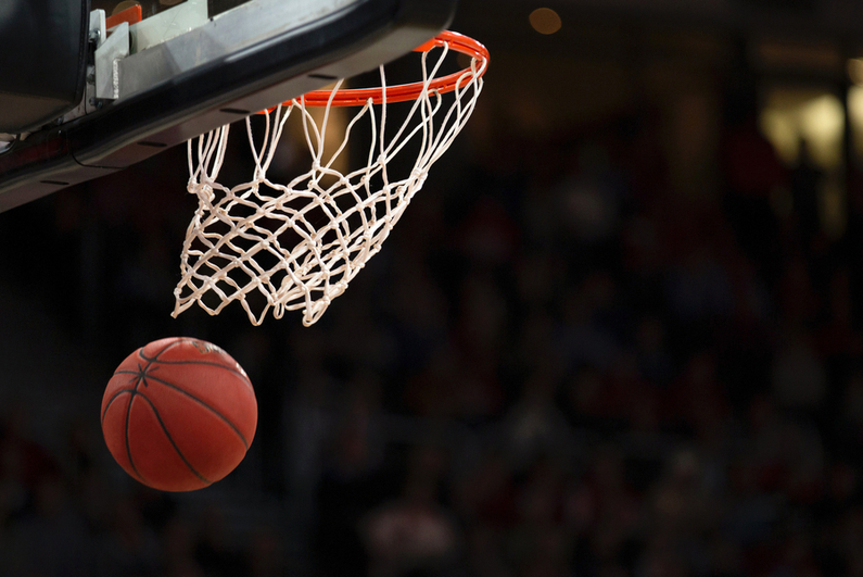 basketball going through net